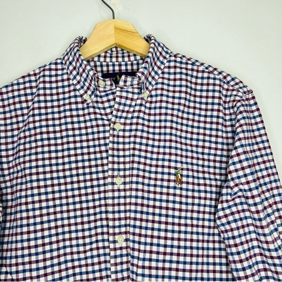 Polo Ralph Lauren Classic Fit Tattersall Oxford Shirt M - Picture 5 of 6
